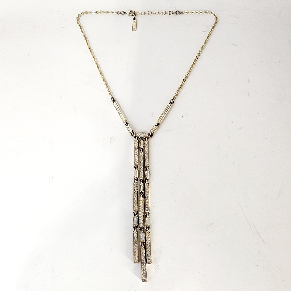 Napier vintage rhinestone drop necklace - Picture 9 of 13